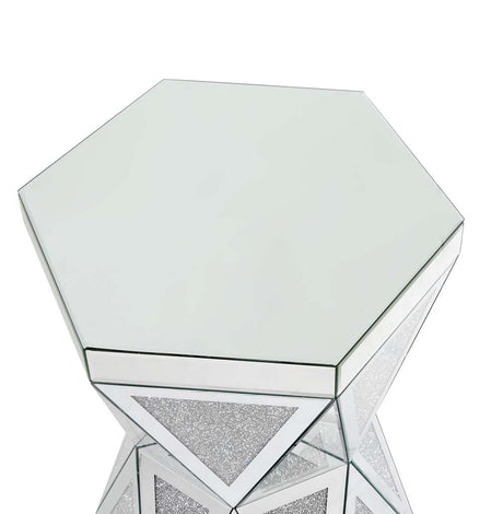 ACME Noralie - Dining Table - Mirrored - Glass | Meri Furniture