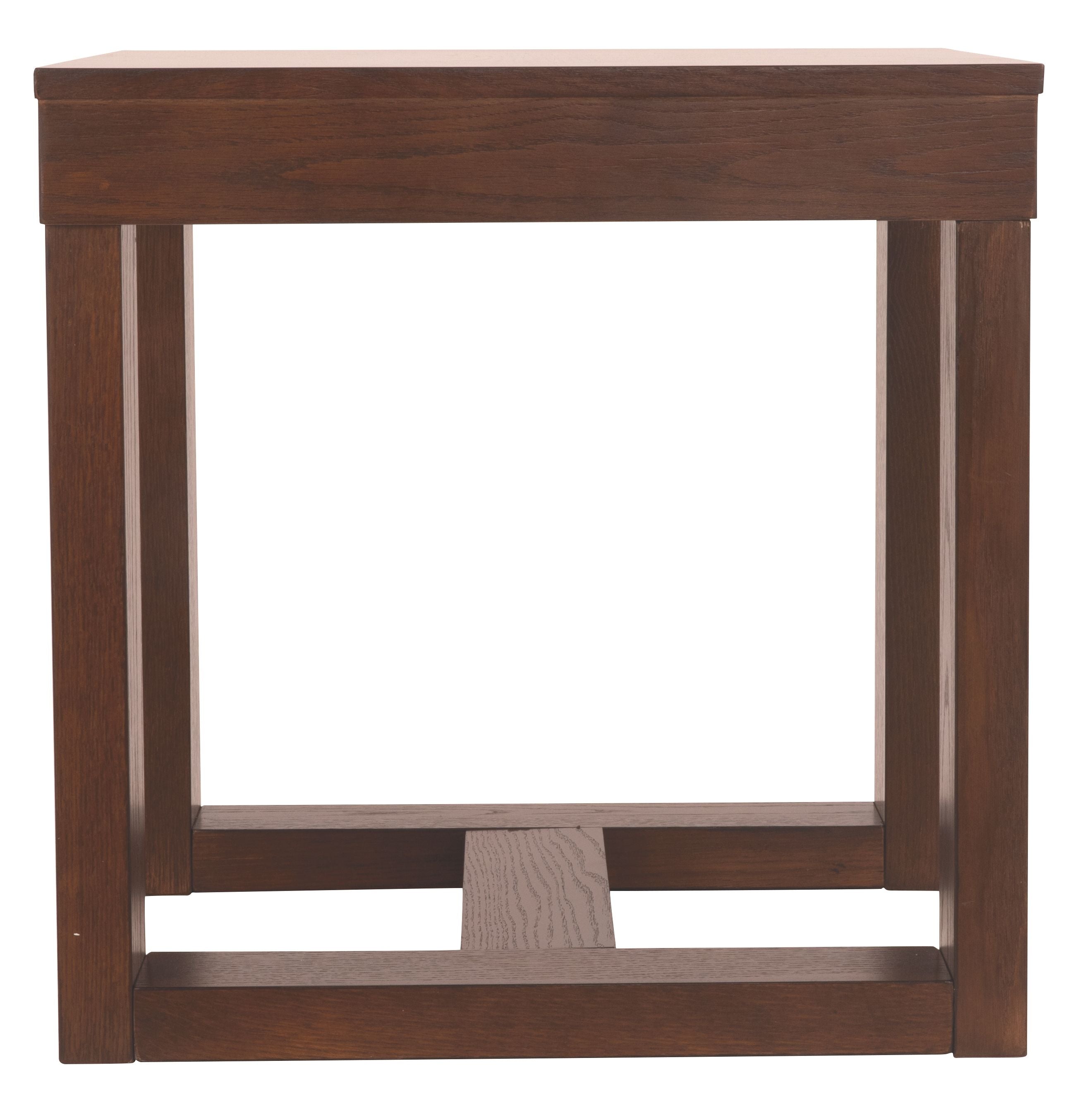 Ashley Furniture Watson - Dark Brown - Square End Table | Meri Furniture