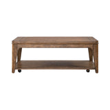 Liberty Furniture Ashford - Rectangular Cocktail Table - Light Brown | Meri Furniture