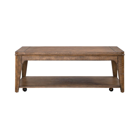 Liberty Furniture Ashford - Rectangular Cocktail Table - Light Brown | Meri Furniture