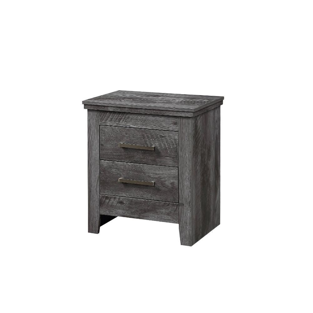 ACME Vidalia - Nightstand - Rustic Gray Oak | Meri Furniture