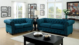 Furniture of America Stanford - Sofa - Dark Teal | Meri Furniture