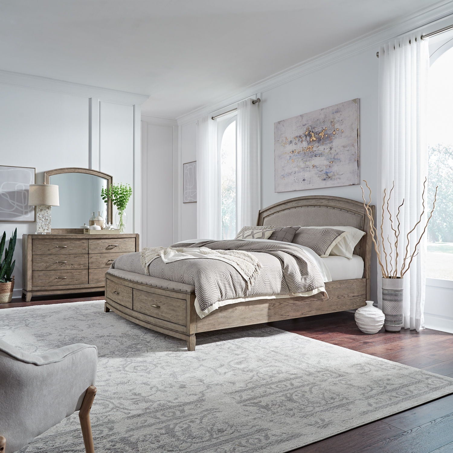 Liberty Furniture Avalon - Upholstered Bedroom Set | Meri Furniture