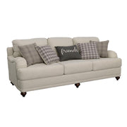 Coaster Fine Furniture Glenn - Upholstered English Arm Sofa - Light Gray | Meri Furniture