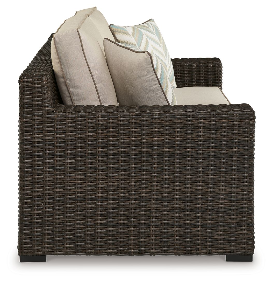 Signature Design by Ashley® Coastline Bay - Brown - Loveseat W/Cushion | Meri Furniture