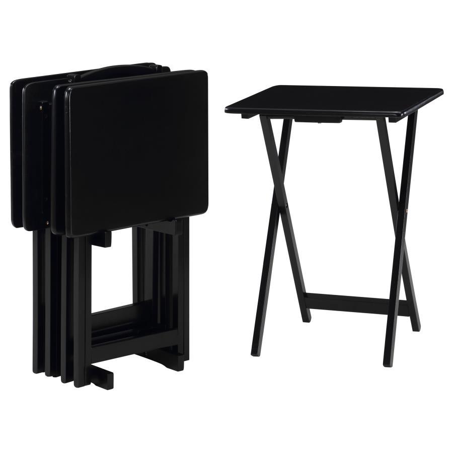 Coaster Fine Furniture Donna - TV Tray Table Set With Stand | Meri Furniture