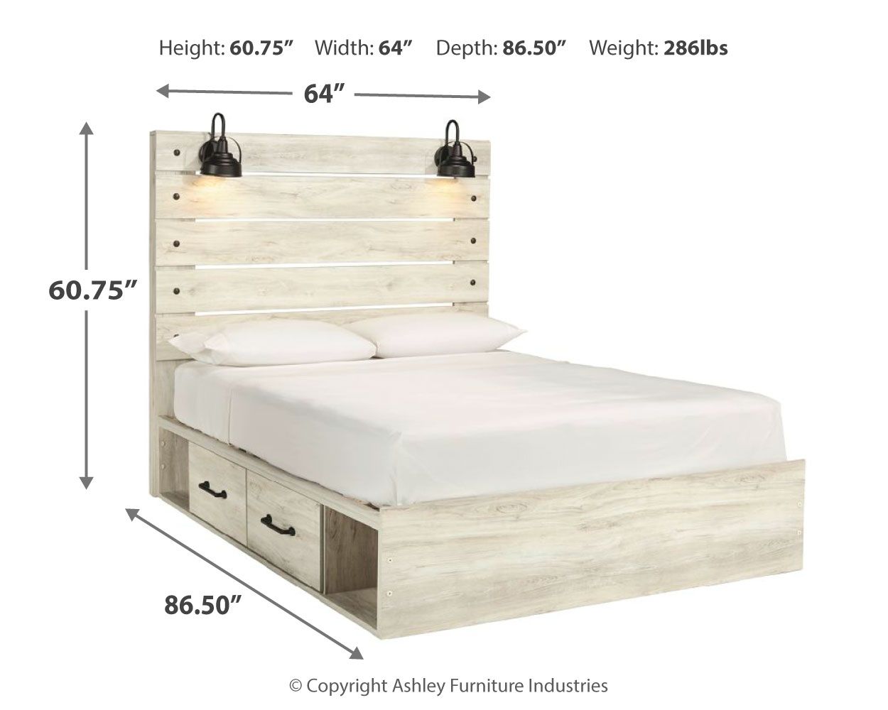 Signature Design by Ashley® Cambeck - Panel Bed | Meri Furniture