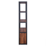 Sara - Bookshelf - Espresso PU, Walnut & Sandy Black