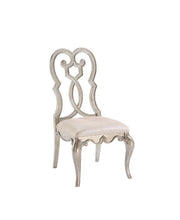 Esteban - Side Chair Set of 2) - Ivory Velvet & Antique Champagne