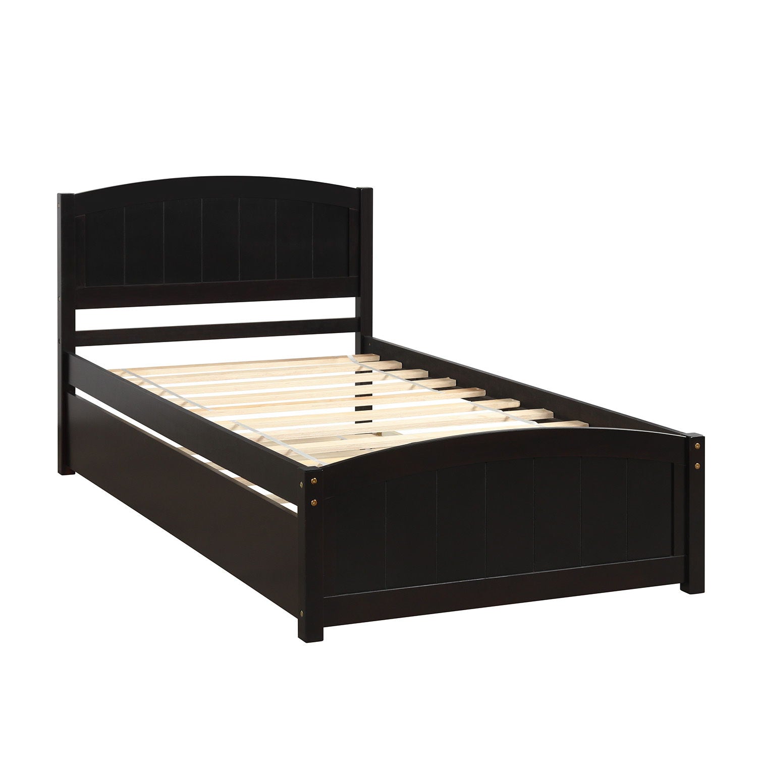 Platform Bed & Headboard, Footboard And Wood Slat Support