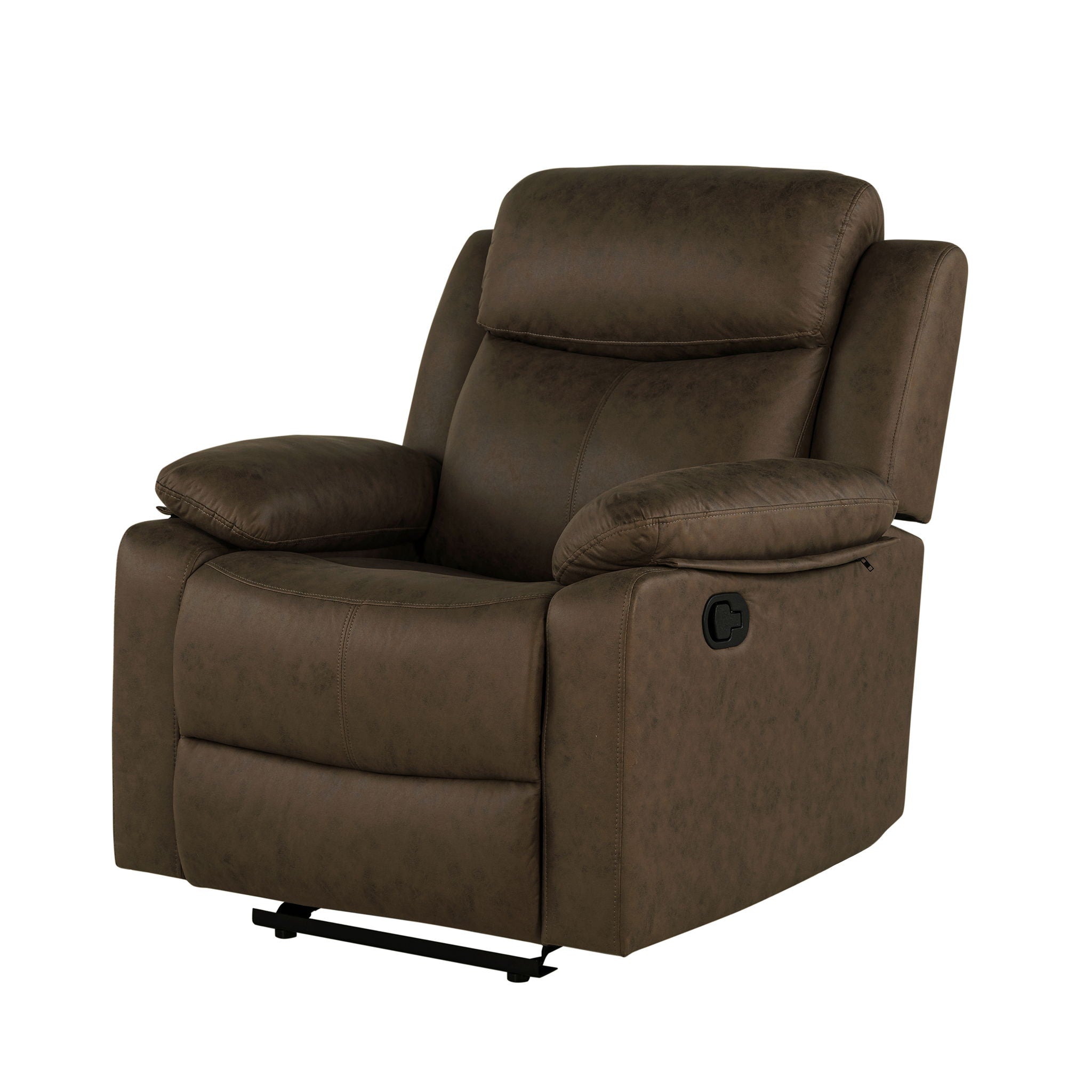 Brenda - Glider Recliner Chair With Manual Recline - Brown