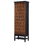 Coaster Fine Furniture Lovegood - 2 Door Wood Tall Storage Cabinet - Black And Brown | Meri Furniture