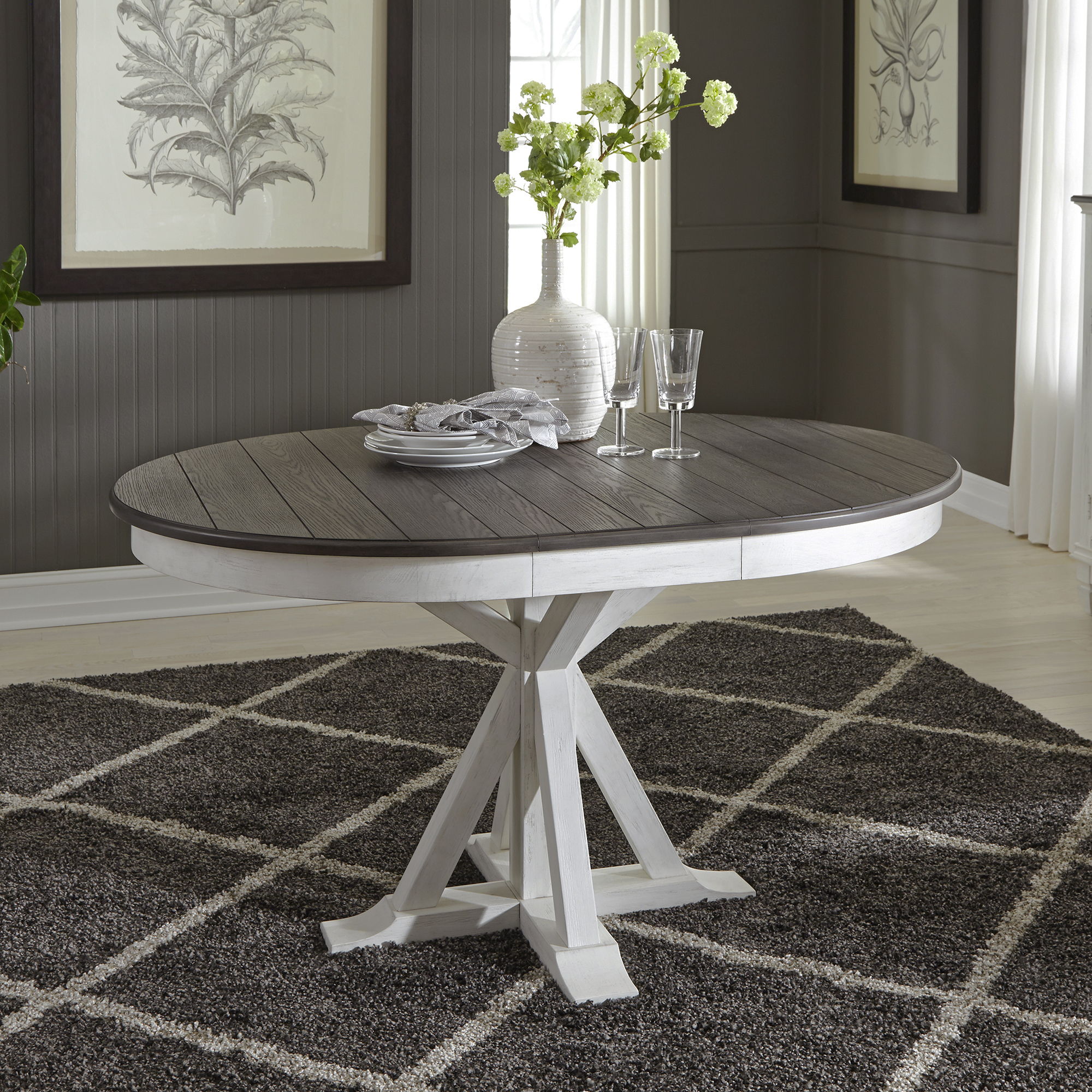 Allyson Park - Pedestal Table Set
