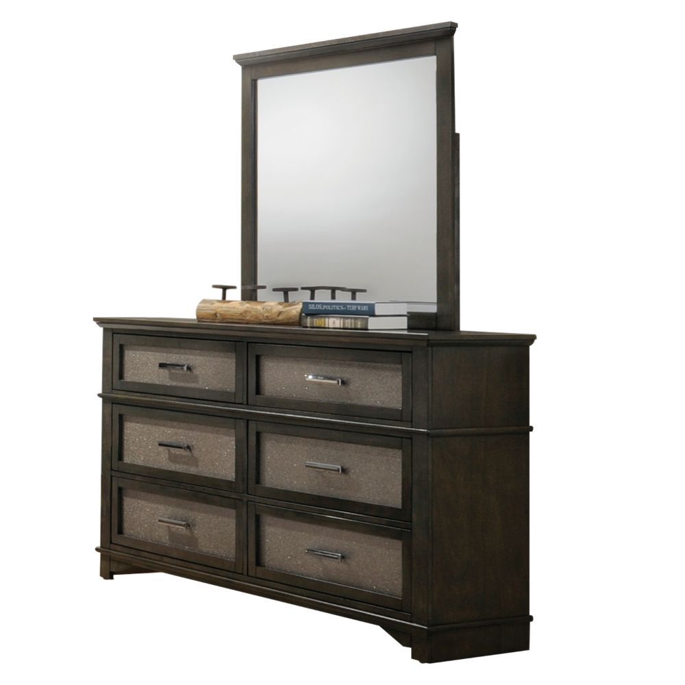 ACME Anatole - Mirror - Dark Walnut | Meri Furniture