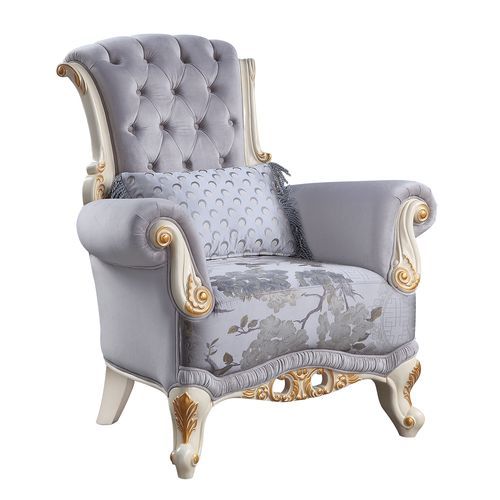 ACME Galelvith - Chair - Gray Fabric | Meri Furniture