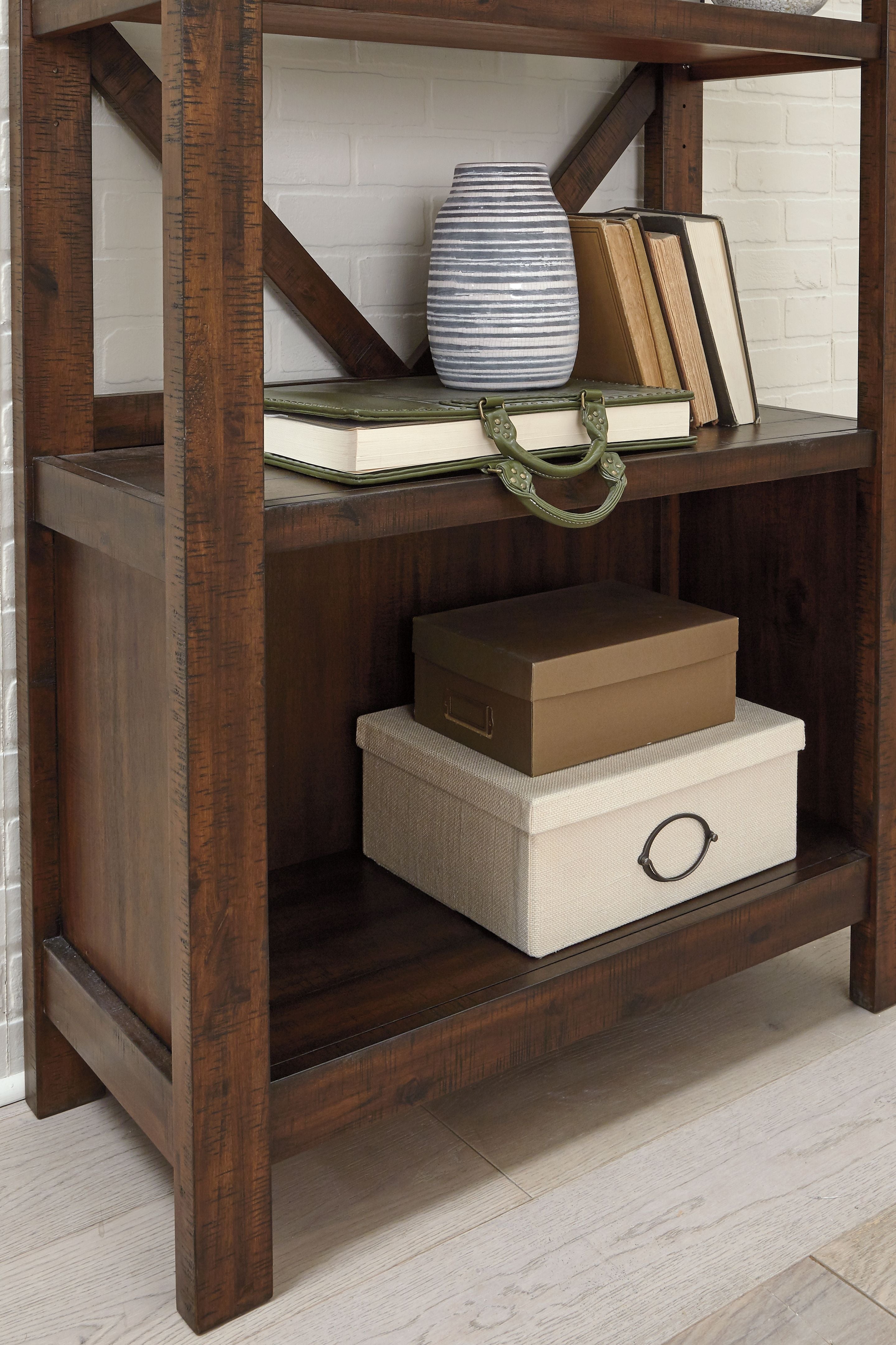 Ashley Furniture Baldridge - Rustic Brown - Large Bookcase | Meri Furniture