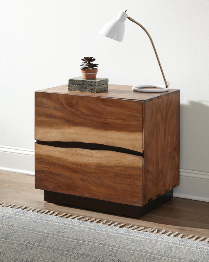 Coaster Fine Furniture Winslow - 2-Drawer Nightstand - Smokey Walnut | Meri Furniture