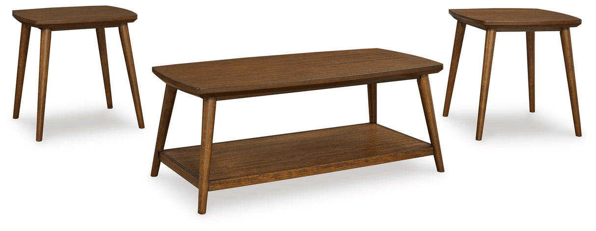 Signature Design by Ashley® Lyncott - Brown - Occasional Table Set (Set of 3) | Meri Furniture