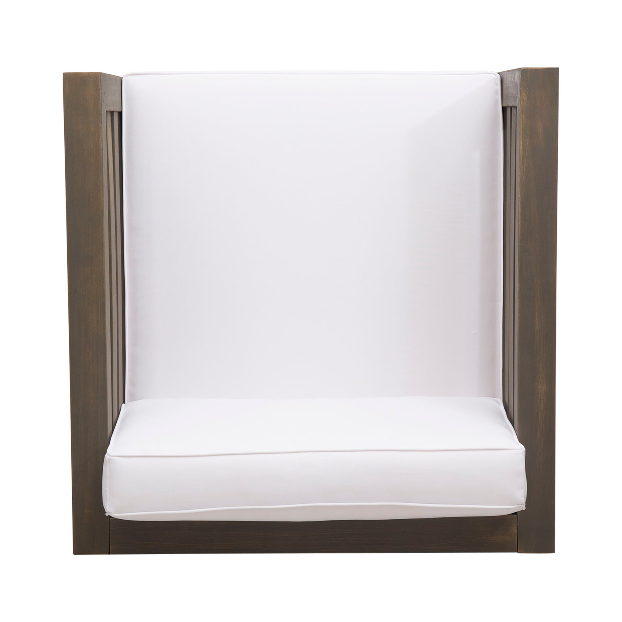 Outdoor Acacia Wood Patio Chair With Fabric Cushion