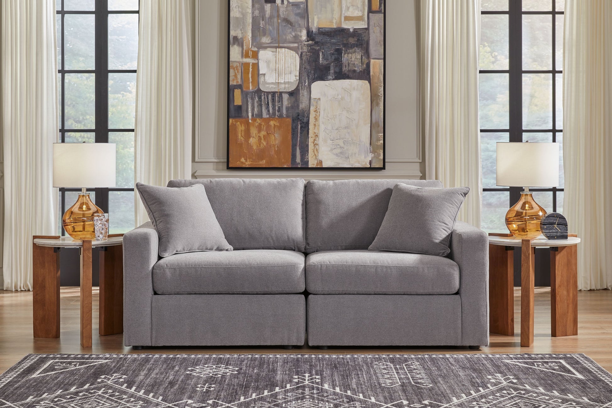 Signature Design by Ashley® Modmax - Granite - Sectional | Meri Furniture