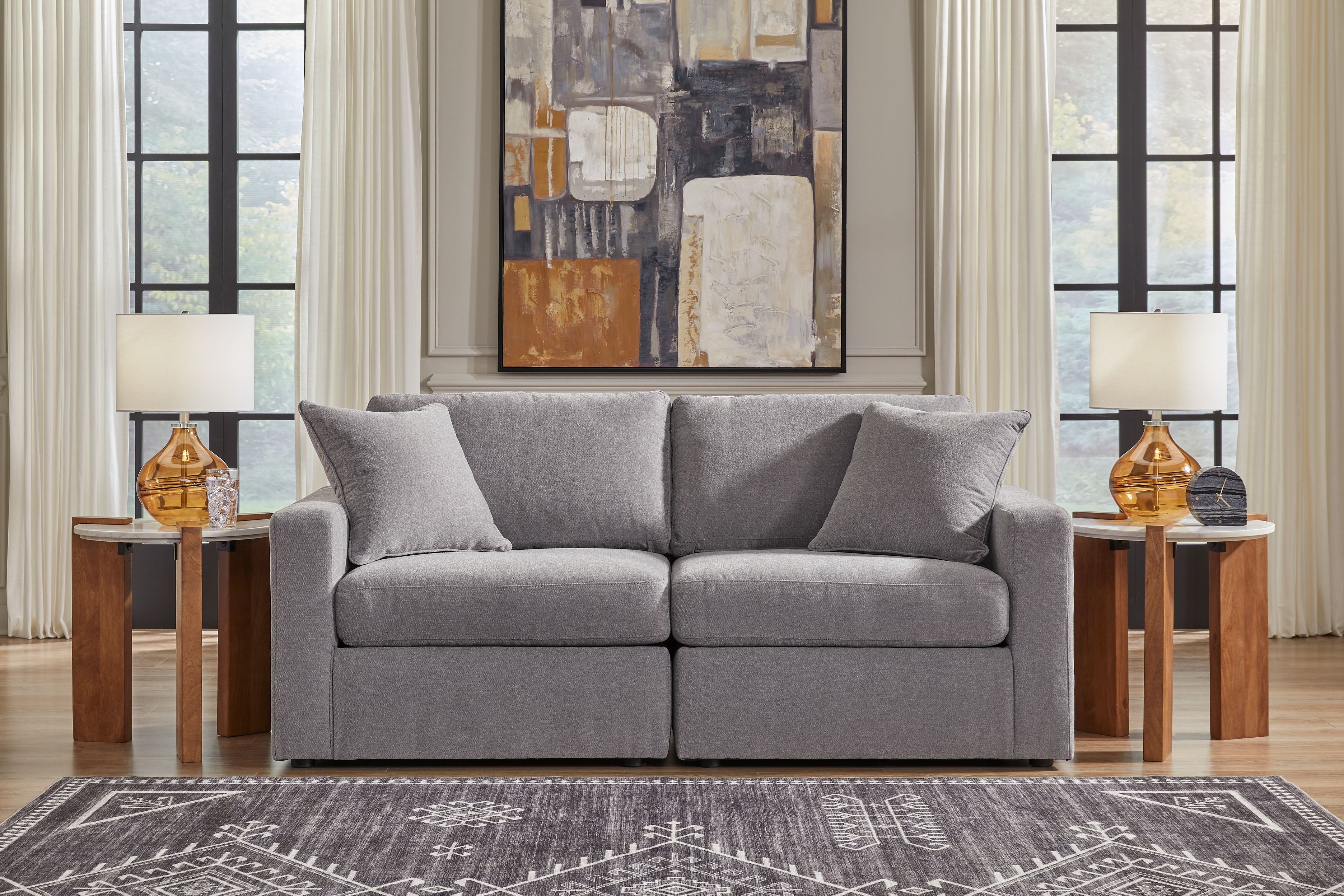 Signature Design by Ashley® Modmax - Granite - Sectional | Meri Furniture