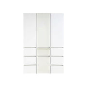 Elise - Modular Wood Closet System With Mirror For Custom Storage Solutions - White