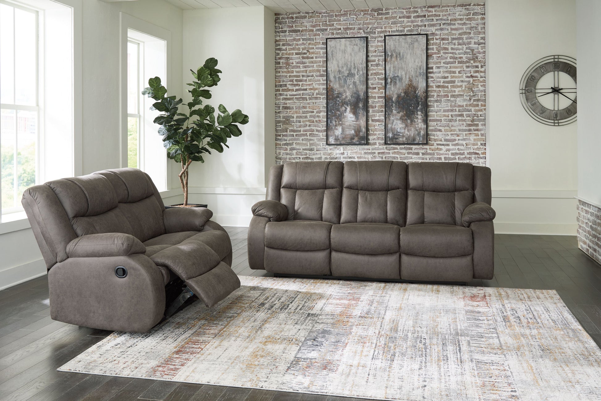 Signature Design by Ashley® First Base - Reclining Living Room Set | Meri Furniture