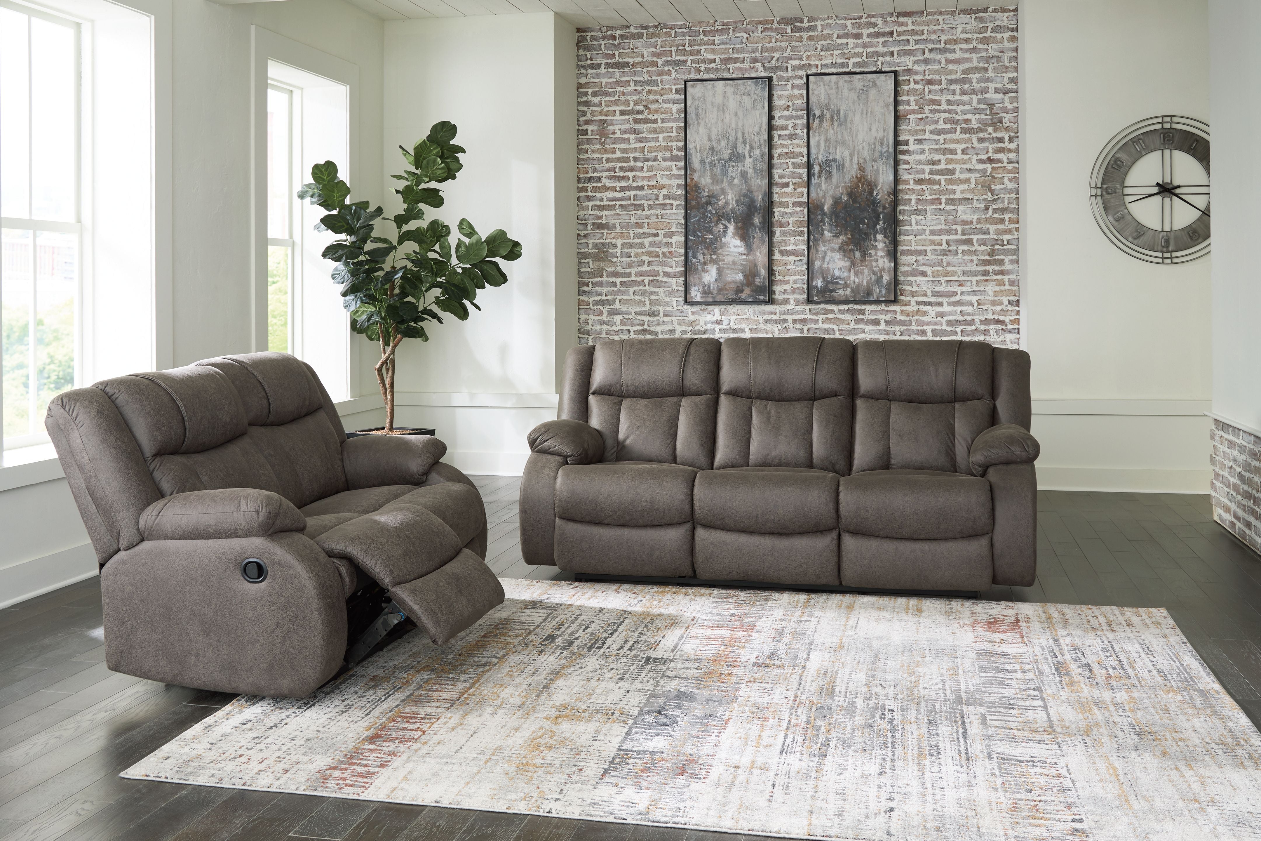 Signature Design by Ashley® First Base - Reclining Living Room Set | Meri Furniture