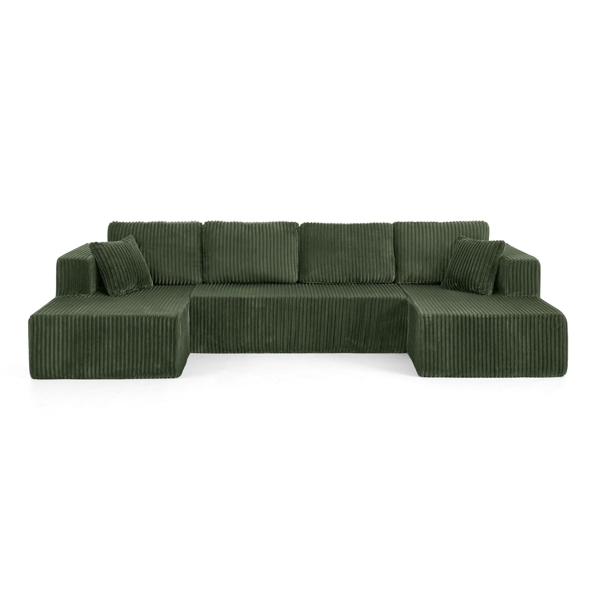 Modern Minimalist U - Shape Modular Sectional Sofa