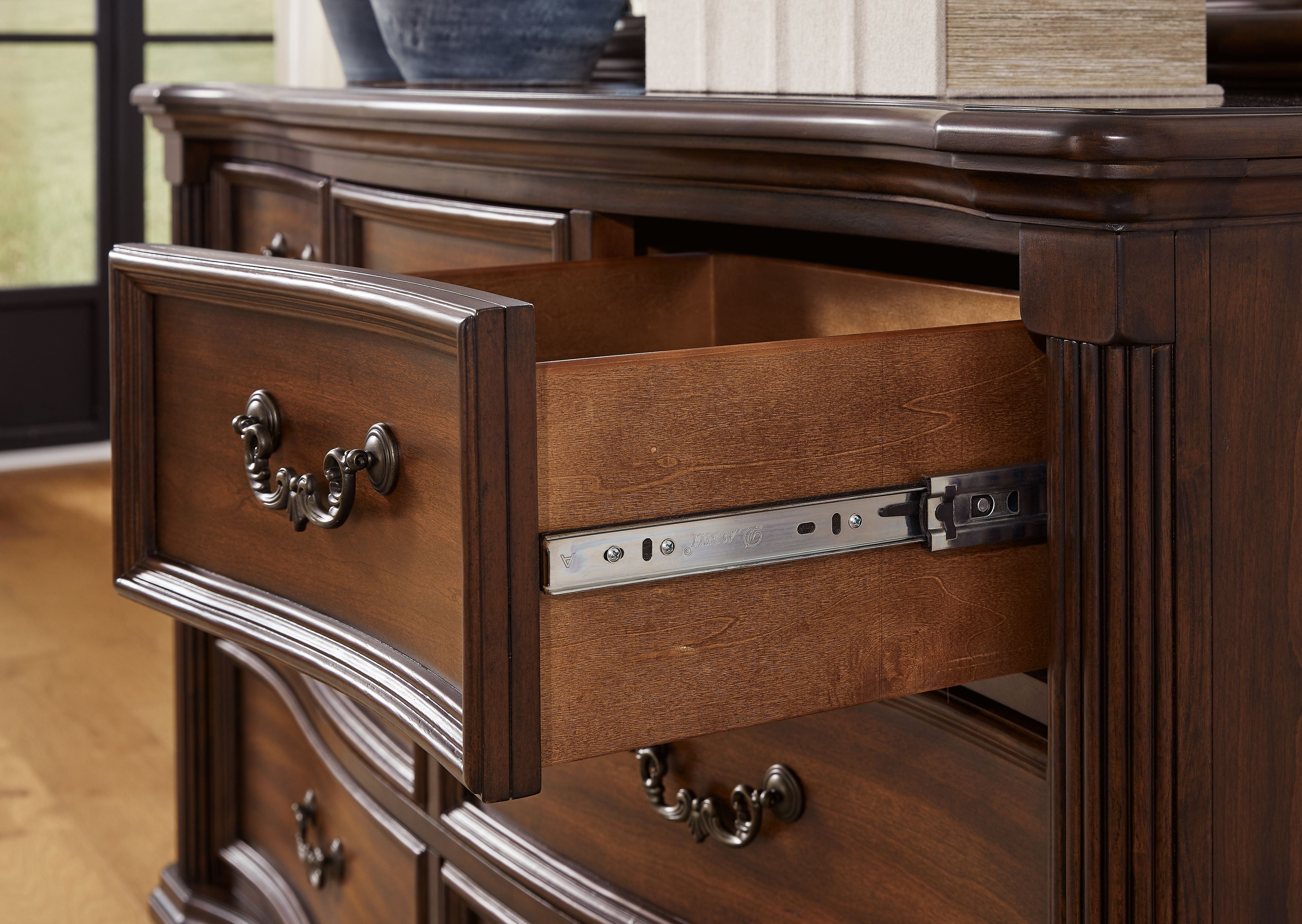 Signature Design by Ashley® Lavinton - Brown - Dresser And Mirror | Meri Furniture