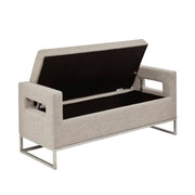 Crawford - Soft Close Storage Bench With Open Sides - Gray