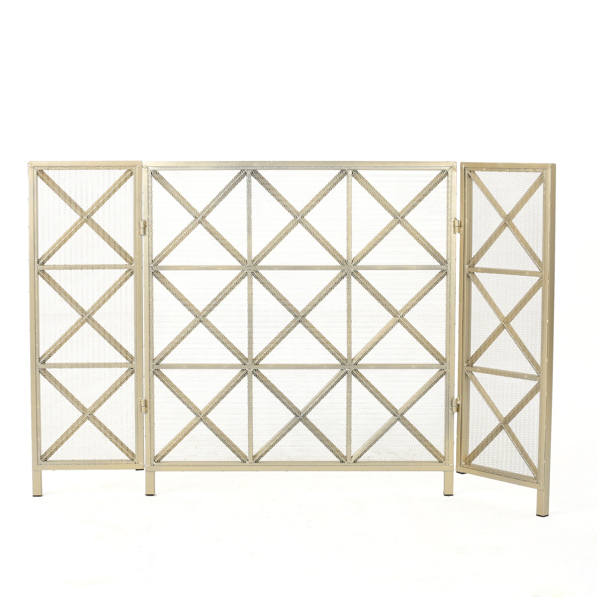 Margaret - 3 Panel Fireplace Screen Iron