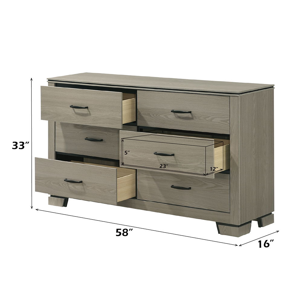 Joanna - Dresser - Weathered Gray