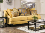 Furniture of America Viscontti - Sofa - Gold / Gray | Meri Furniture