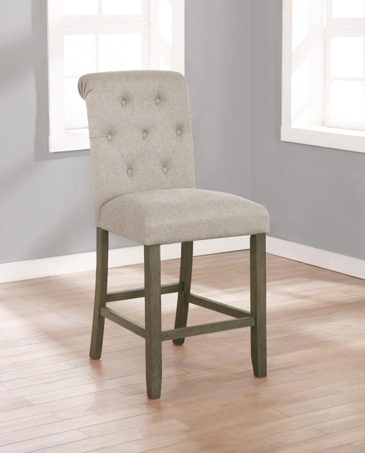 Coaster Fine Furniture Balboa - Fabric Upholstered Counter Chair (Set of 2) | Meri Furniture