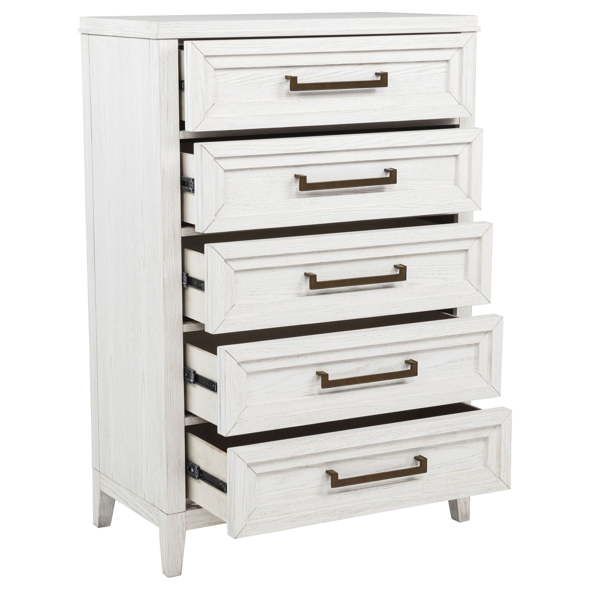 Inverness - 5 Drawer Bedroom Chest - White