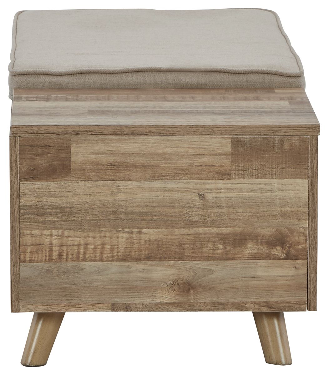 Signature Design by Ashley® Gerdanet - Beige - Storage Bench | Meri Furniture