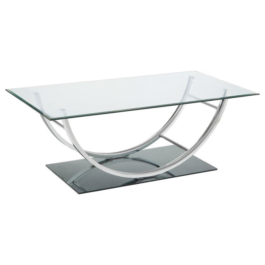 Danville - Rectangular U-Shaped Glass Top Table