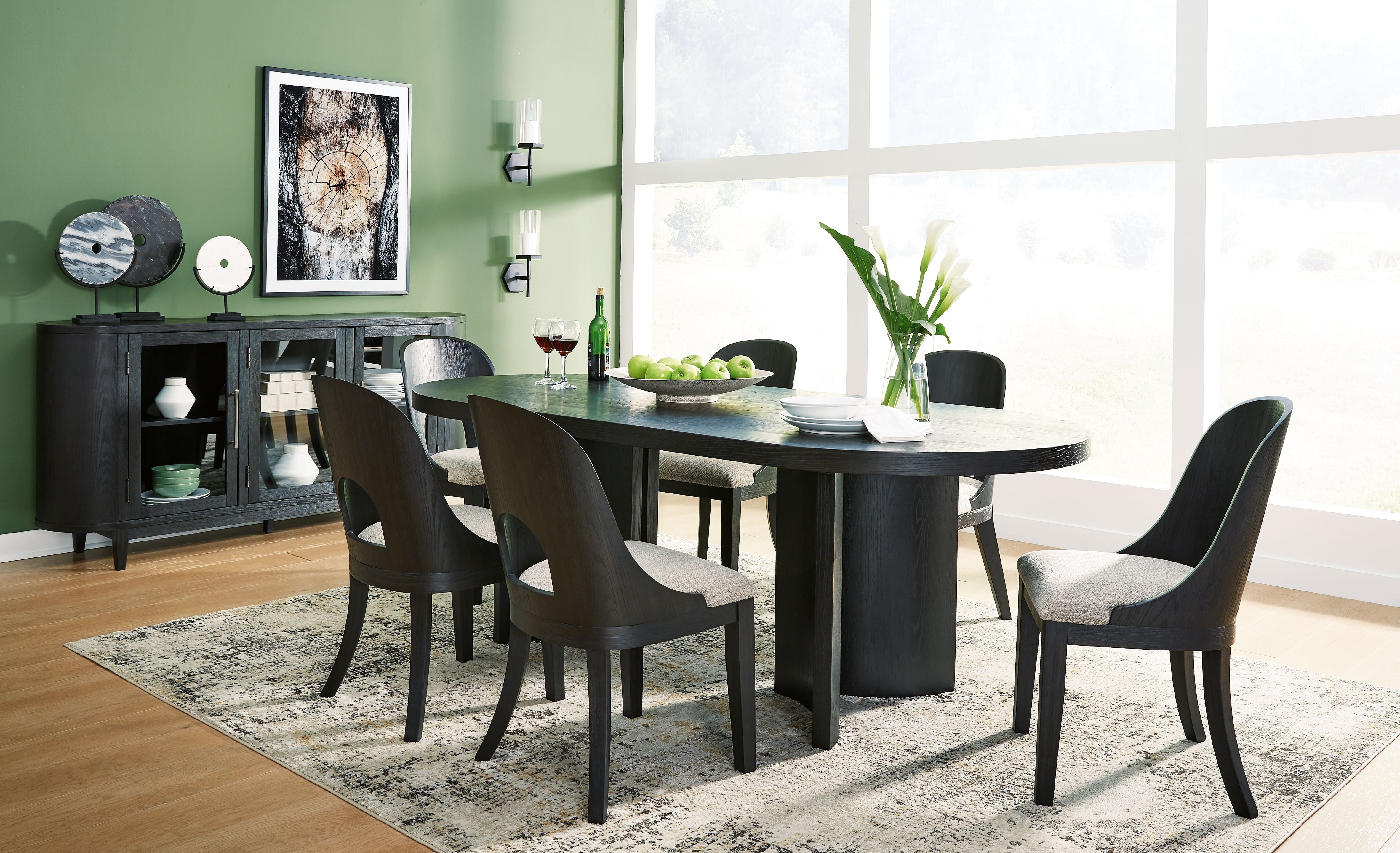 Signature Design by Ashley® Rowanbeck - Dining Room Set | Meri Furniture