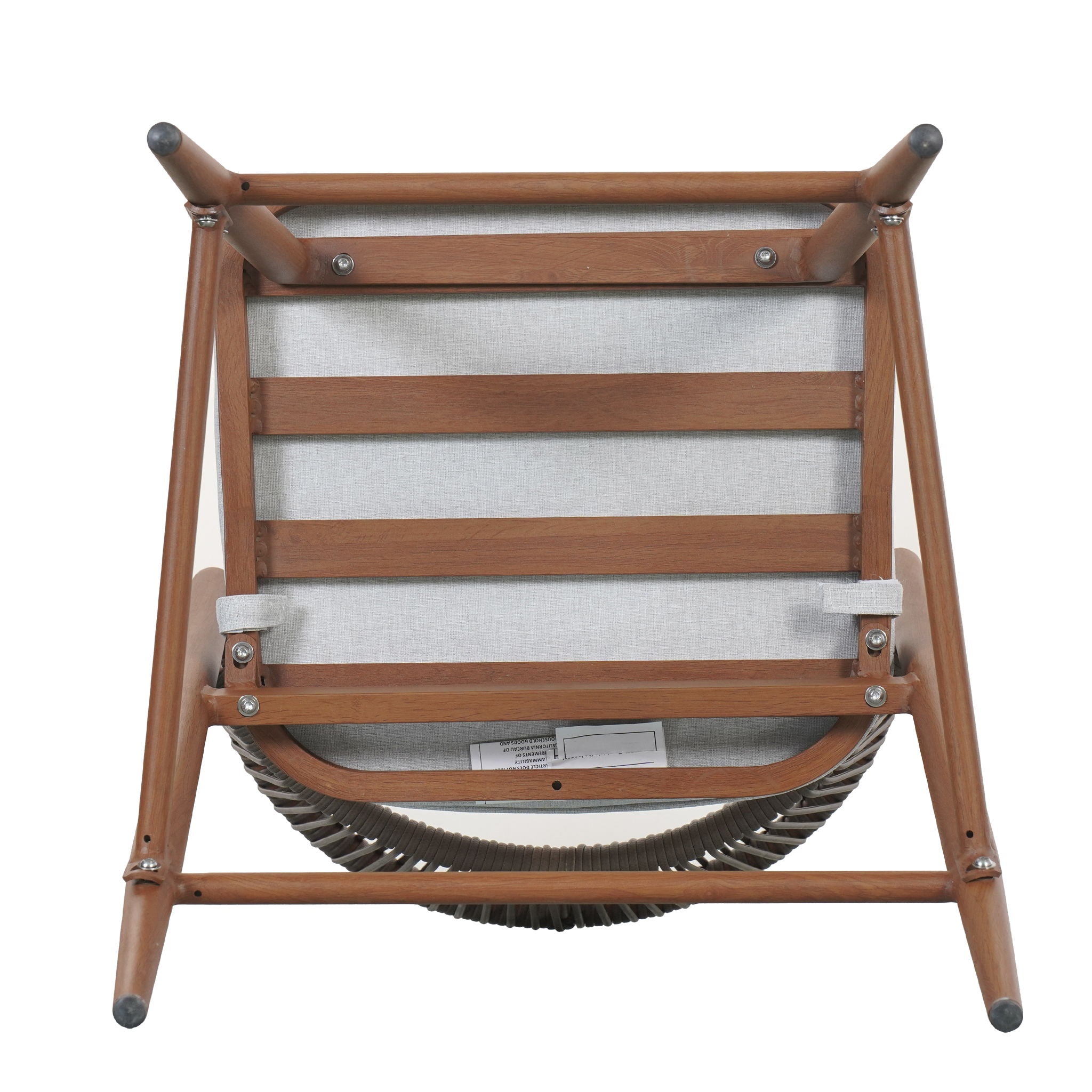 Outdoor 26" Counter Height Metal Frame Counter Stools With Scallop Shaped Backrest & Water Resistant Cushions