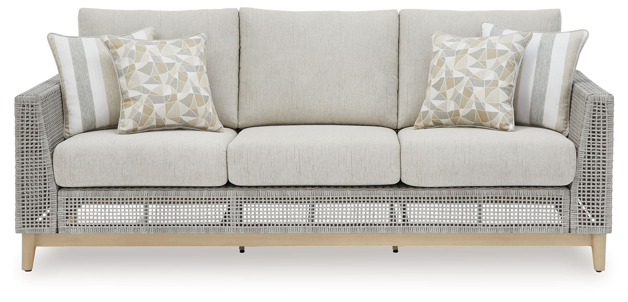 Signature Design by Ashley® Seton Creek - Gray - Sofa With Cushion | Meri Furniture