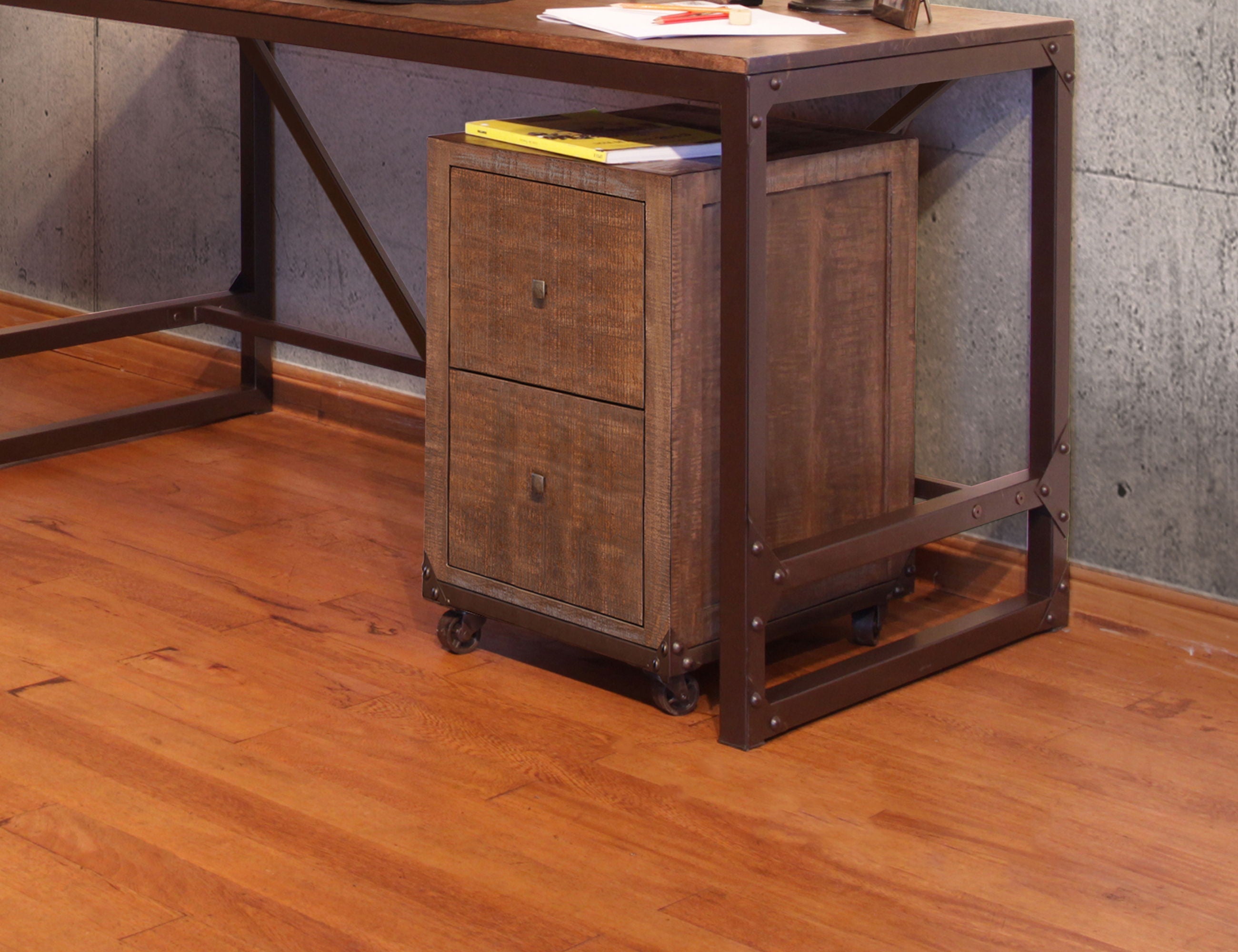 International Furniture Direct Urban Gold - File - Brown / Golden Undertones | Meri Furniture