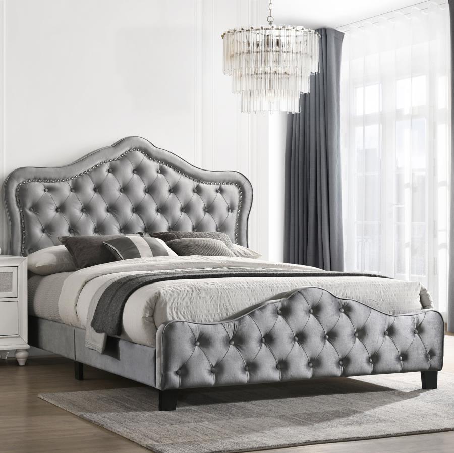 Coaster Fine Furniture Bella - Upholstered Panel Bed | Meri Furniture