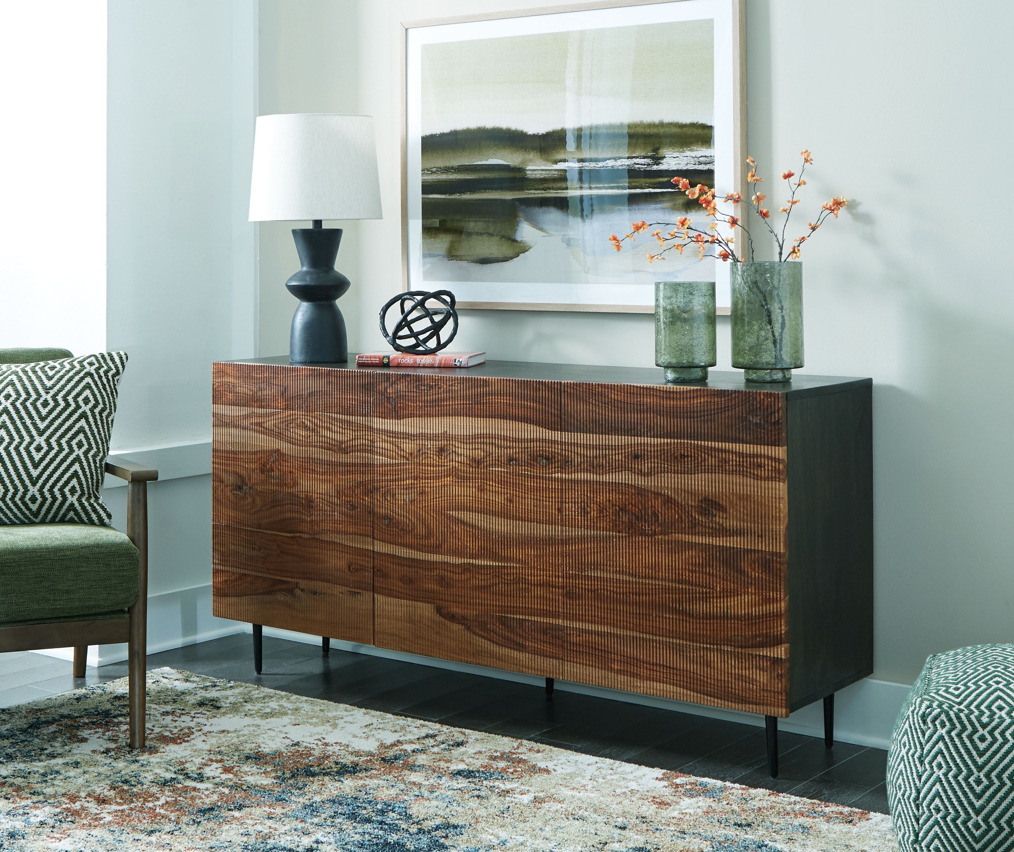 Signature Design by Ashley® Darrey - Natural / Brown - Accent Cabinet | Meri Furniture