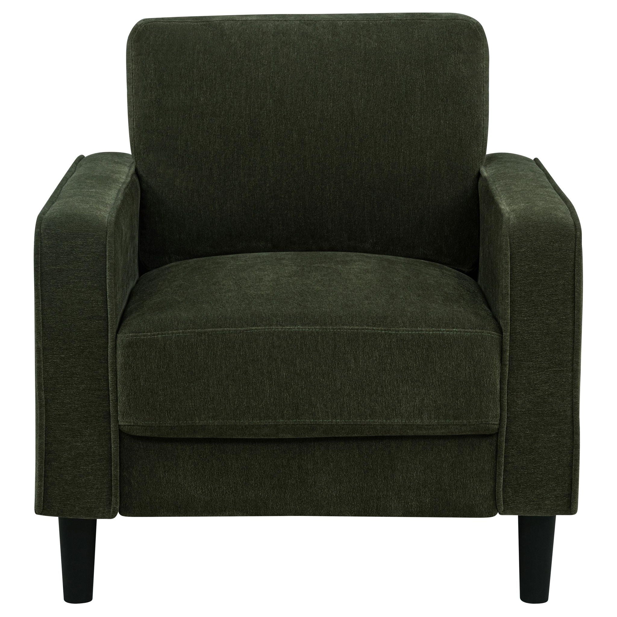 Ruth 3-piece Fabric Upholstered Track Arm Sofa Matcha Green