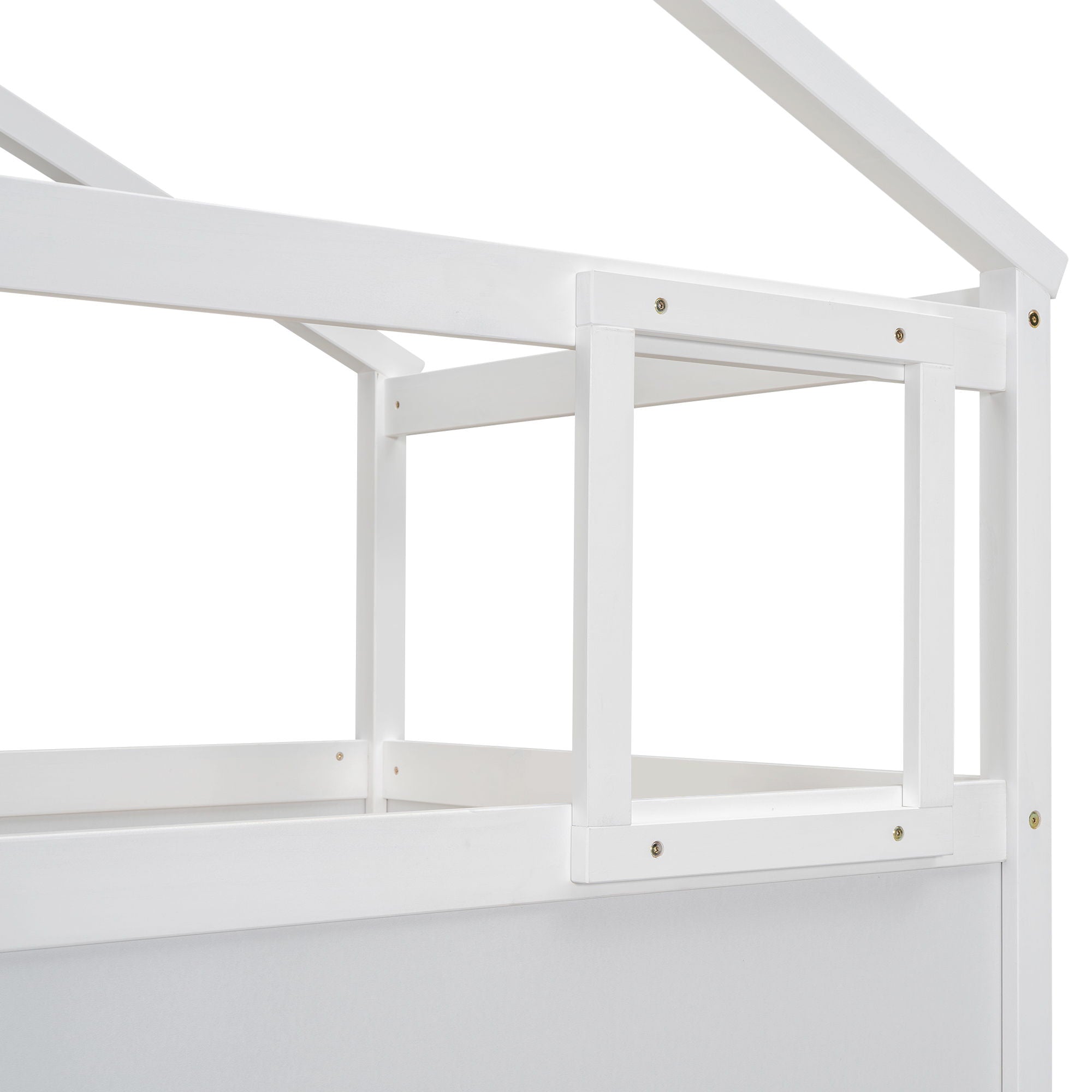 House Style Bunk Bed With Storage Staircase And Blackboard