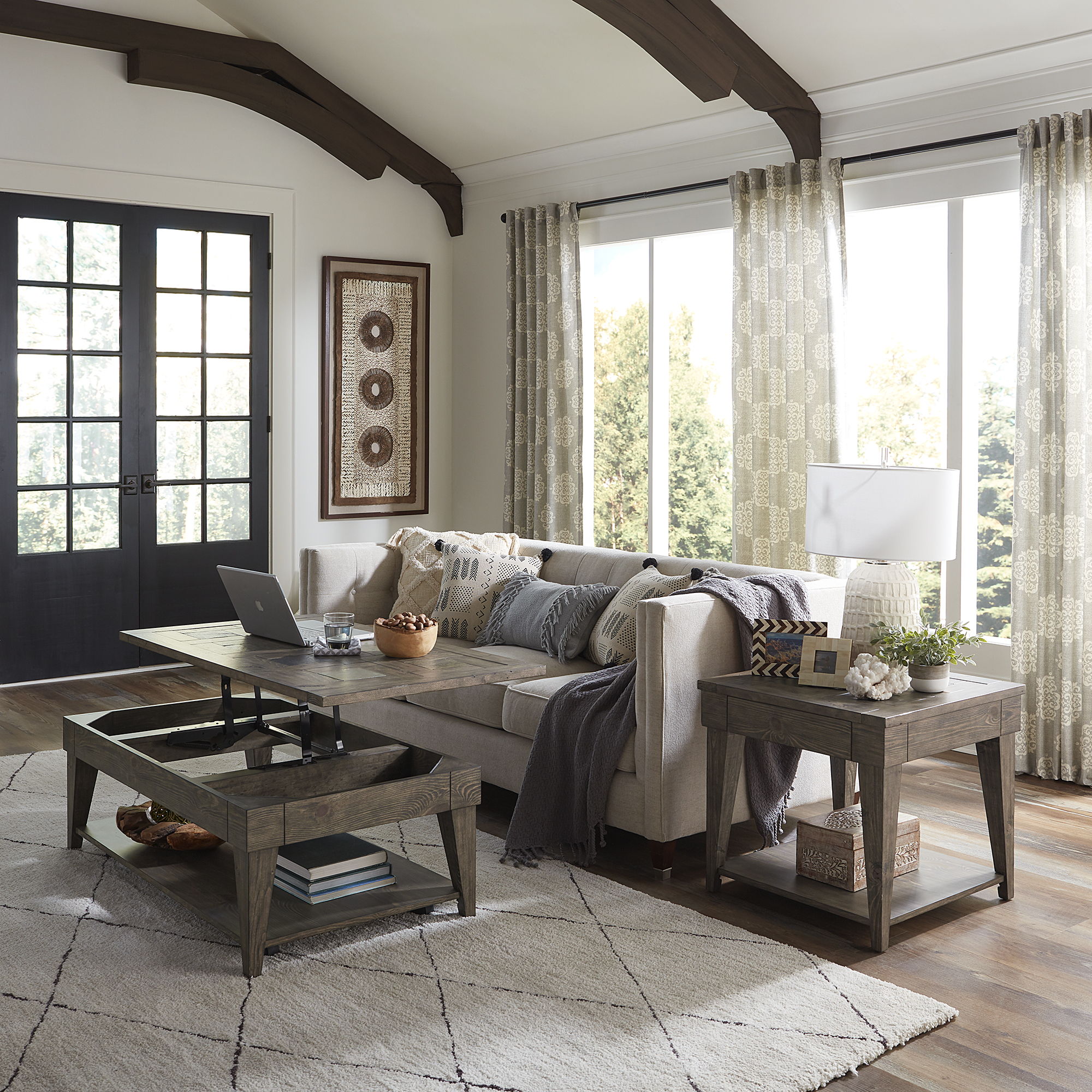 Arrowcreek - 3 Piece Living Room Set - Dark Brown