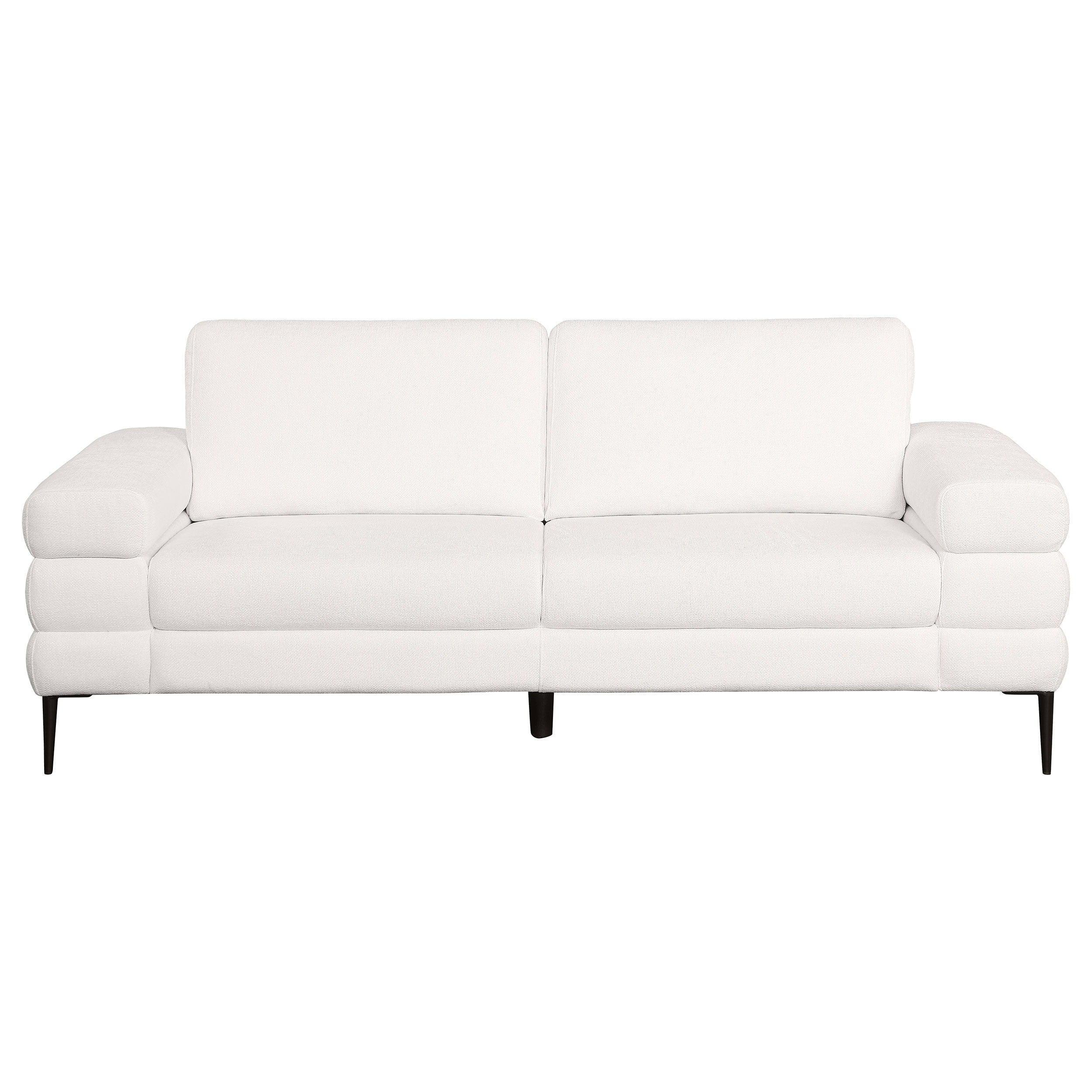 Coaster Fine Furniture Jessel - Chenille Upholstered Track Arm Sofa - Ivory | Meri Furniture