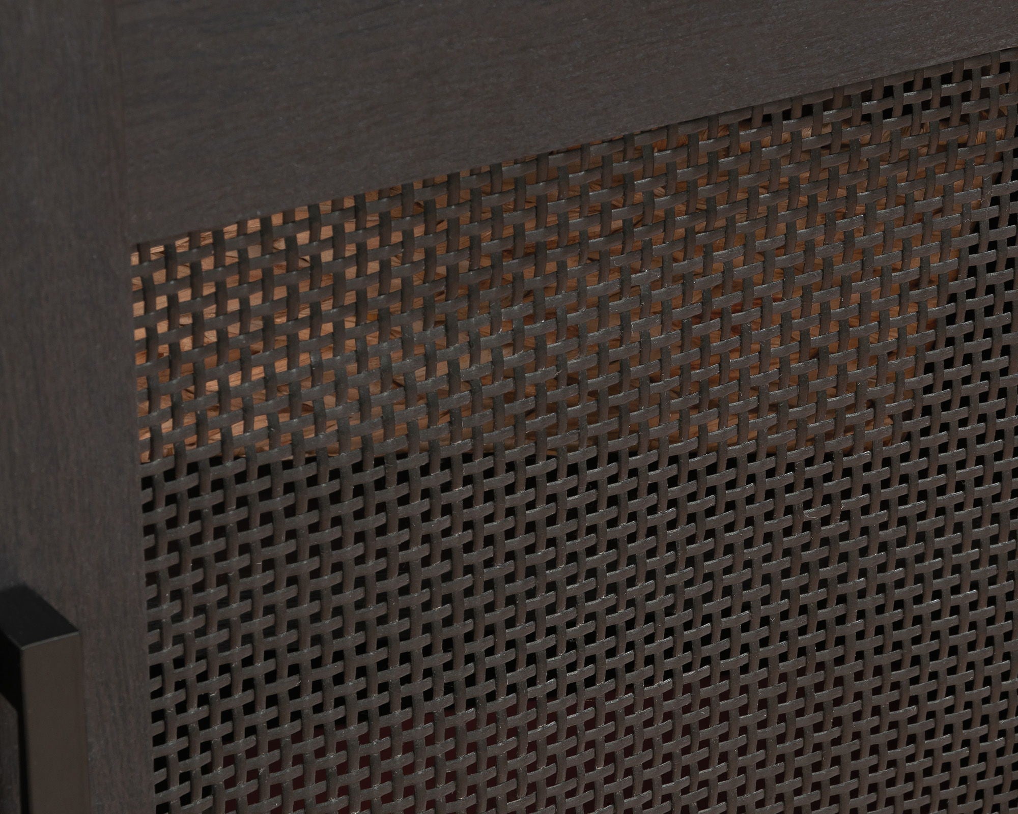 TV Credenza with Doors in Raven Oak