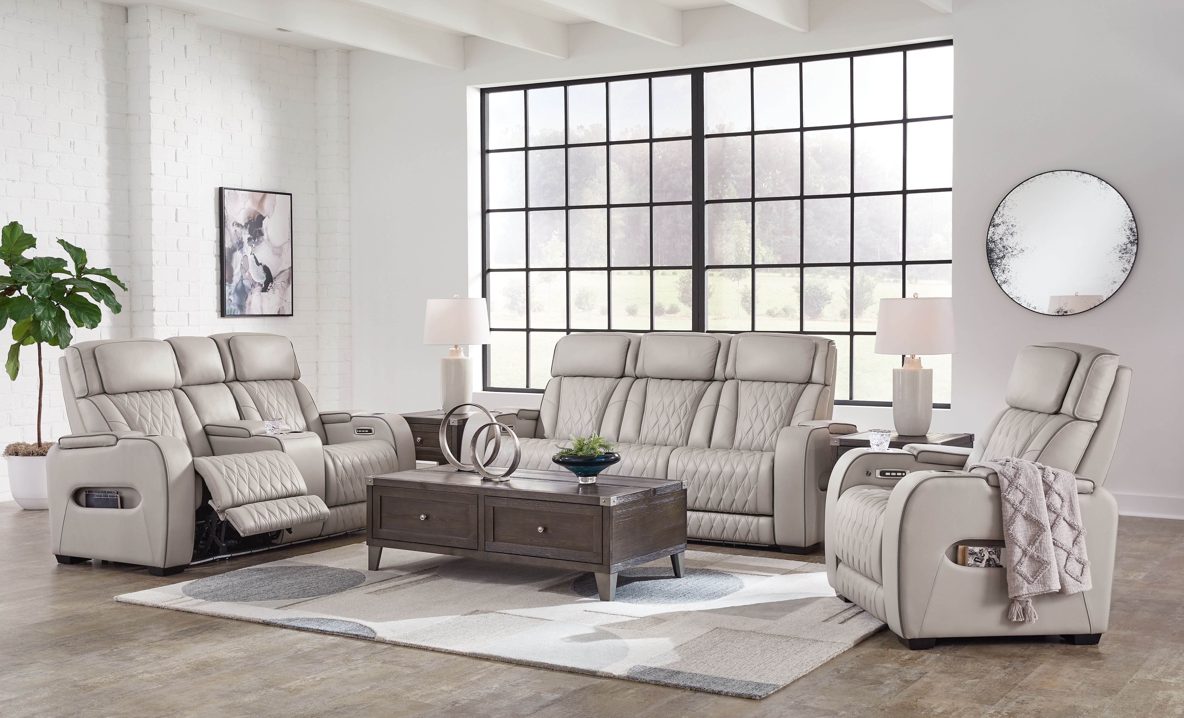 Signature Design by Ashley® Boyington - Reclining Living Room Set | Meri Furniture